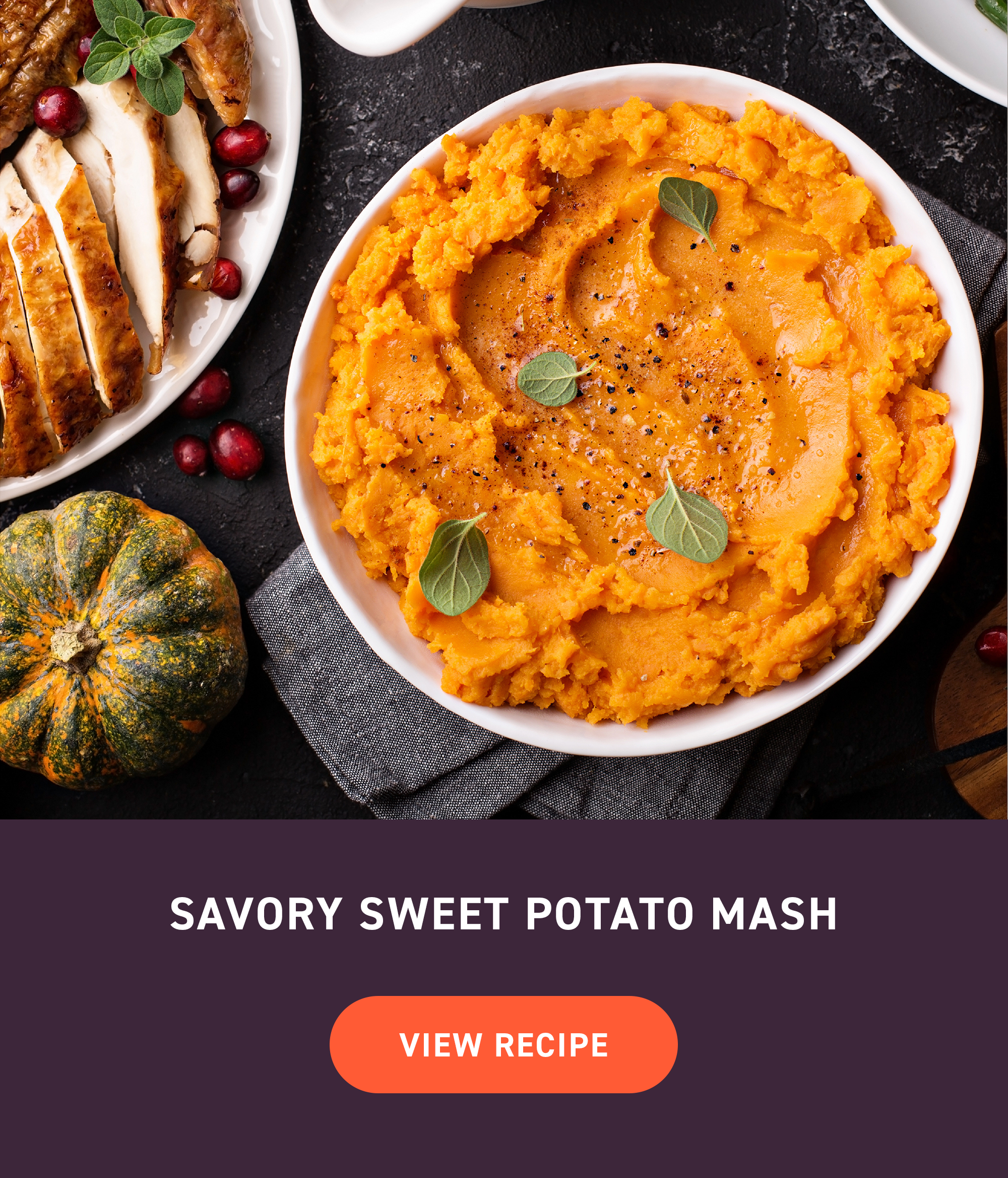 savory sweet potato mash