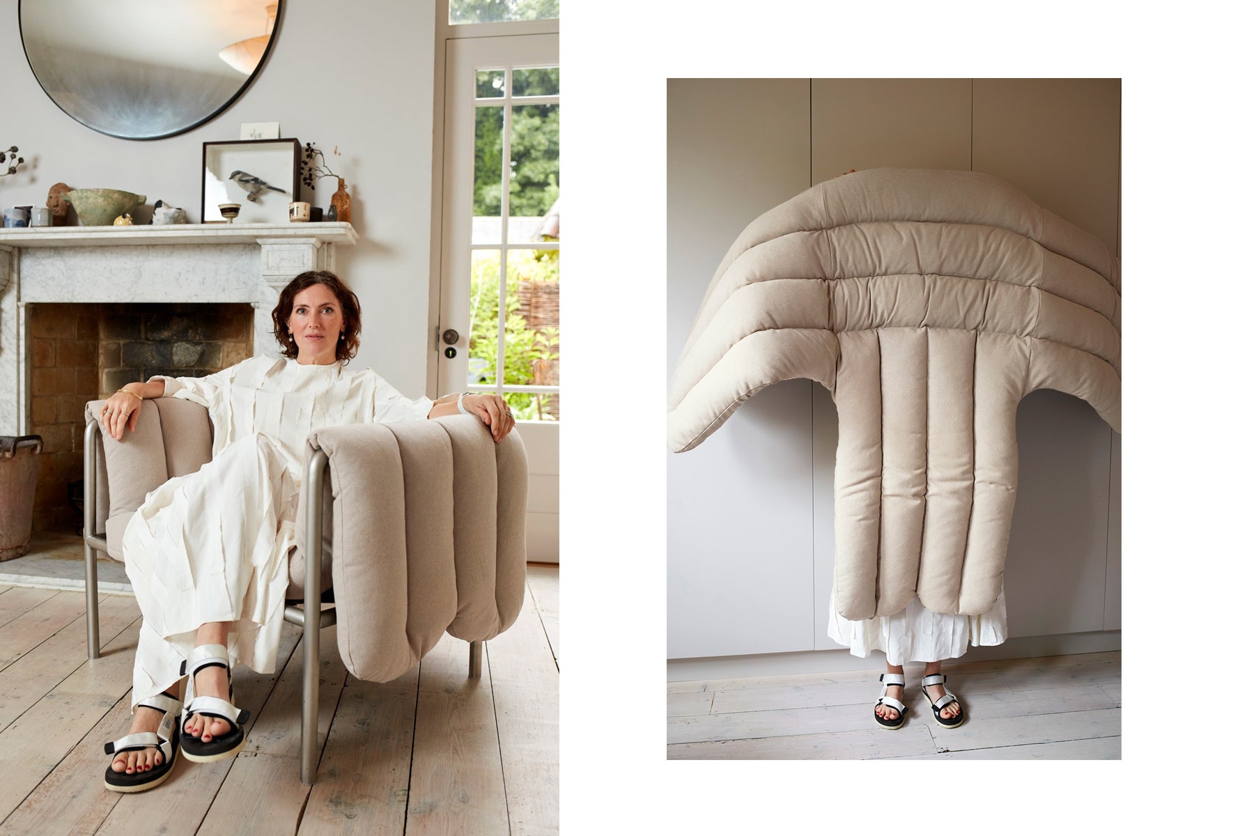 hem puffy lounge chair