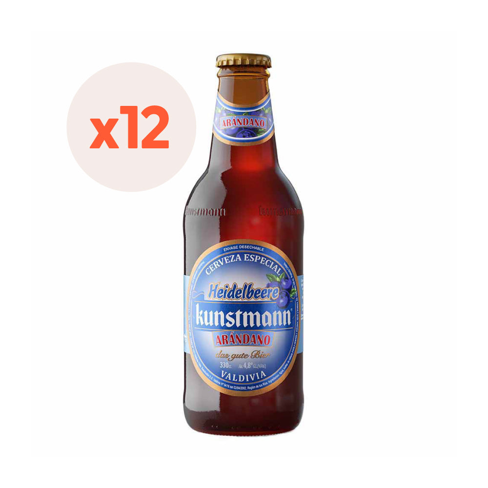 12x Cerveza Kunstmann Arándano 330cc