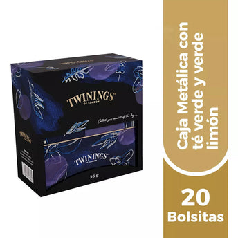 Twinings Caja de Madera Blanca, 40 Infusiones