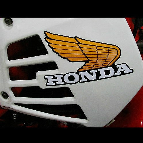 A Pair Of Honda Wings Jdm Motorcycle Decal Reflective Sticker