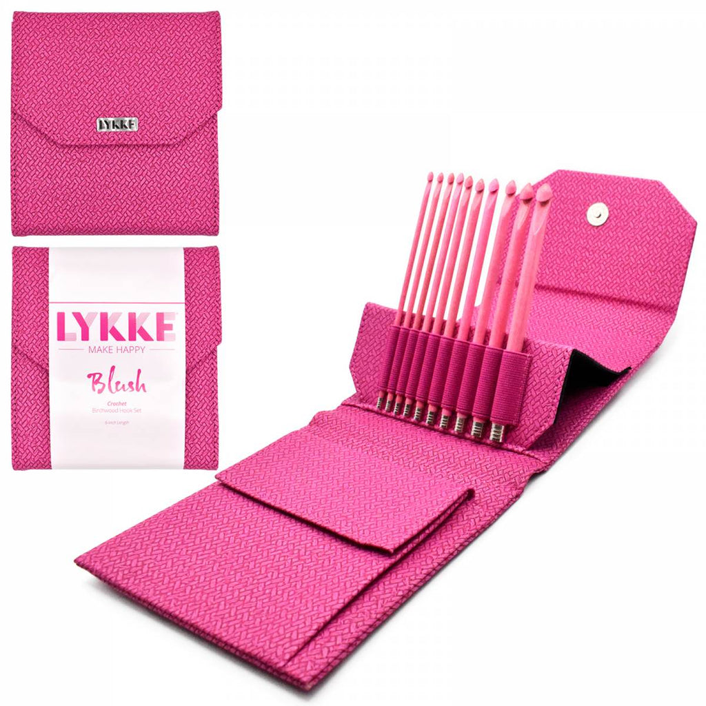 LYKKE Blush 6 Crochet Hook Set - Fuchsia Denim – The Needle Store