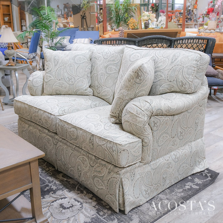 Paisley Loveseat with 2 Matching Pillows - Acosta's Home