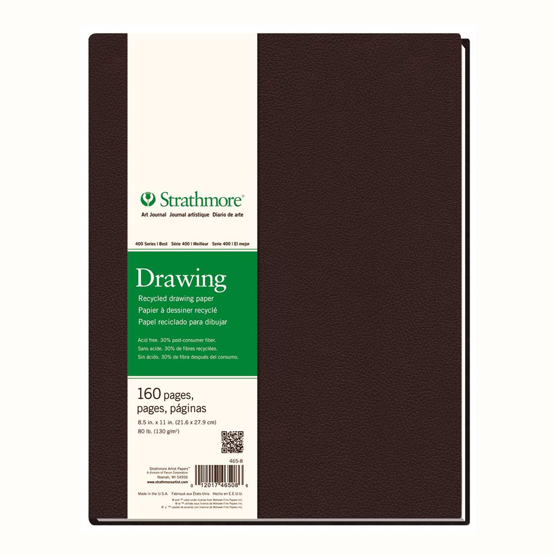Hahnemuhle Landscape Stitched D&S Sketch Book (Black Cover, A6, 62 Sheets)