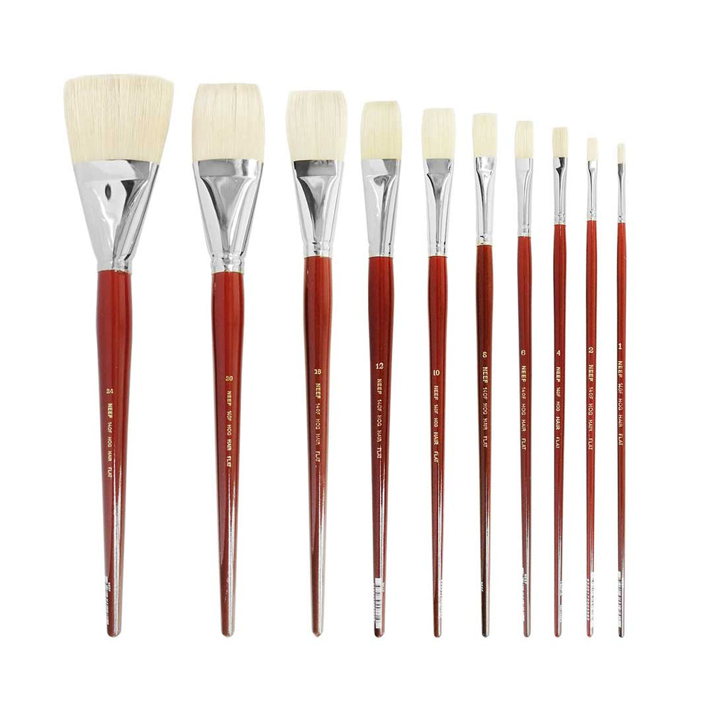 Setola Extra Long-Handled Bristle Brushes, Series 295 (Filbert) - Filbert 20 | Tintoretto