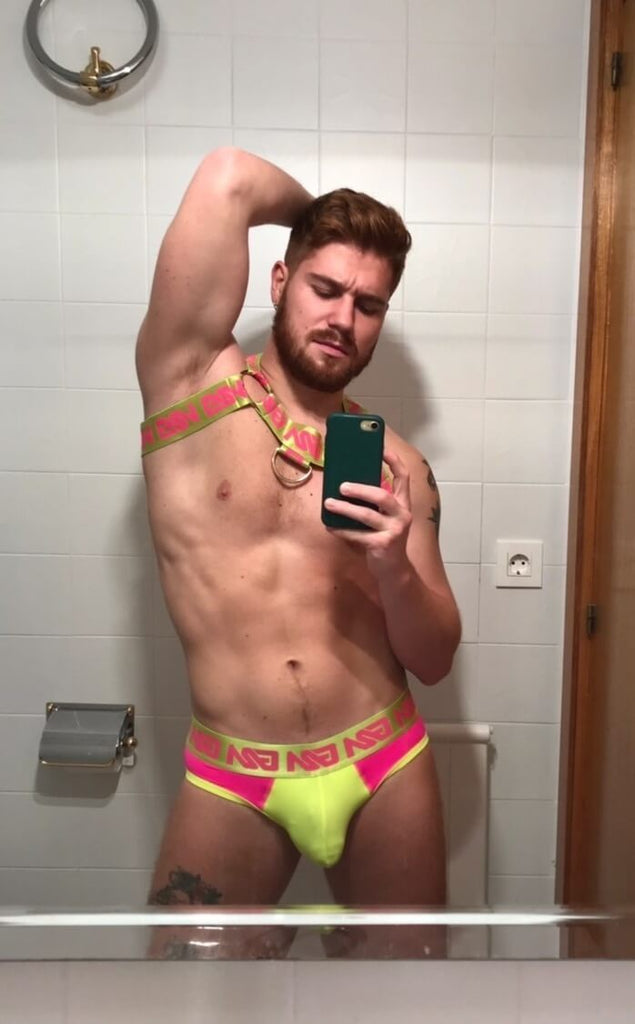 Gay men harness