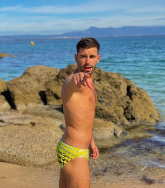 gay swimwear Beach Selfies models