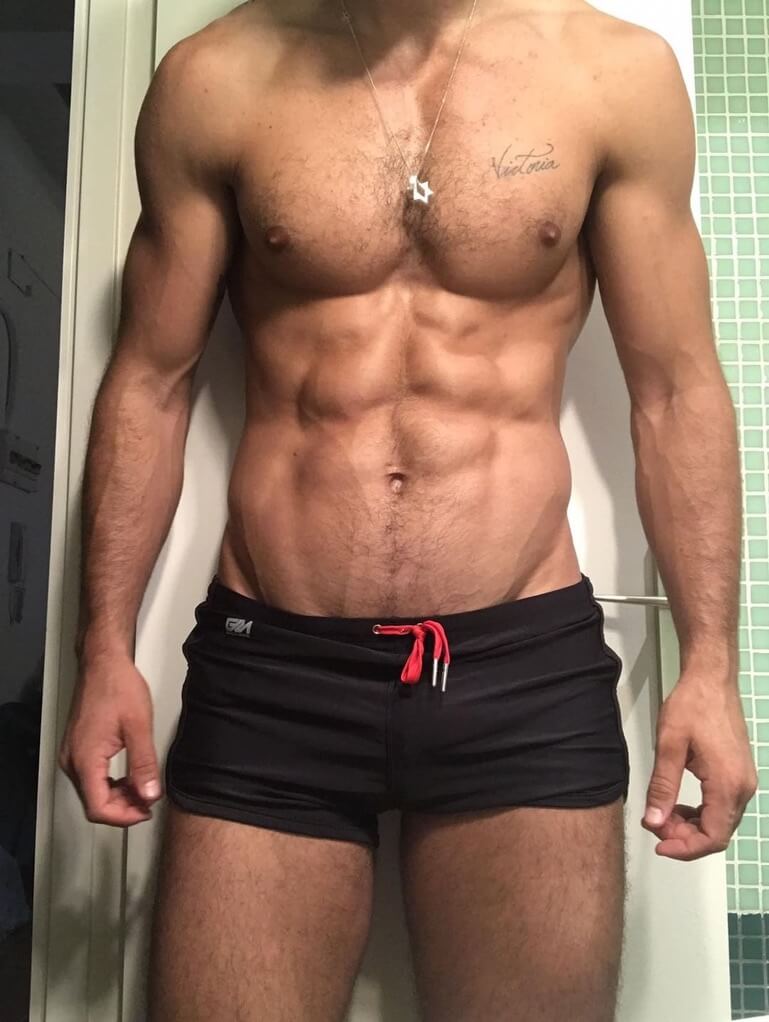 Bathroom selfie men underwear