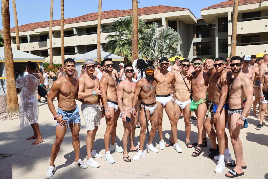 White party Palm Springs Pool party