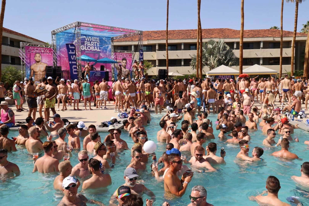 White party Palm Springs Pool party