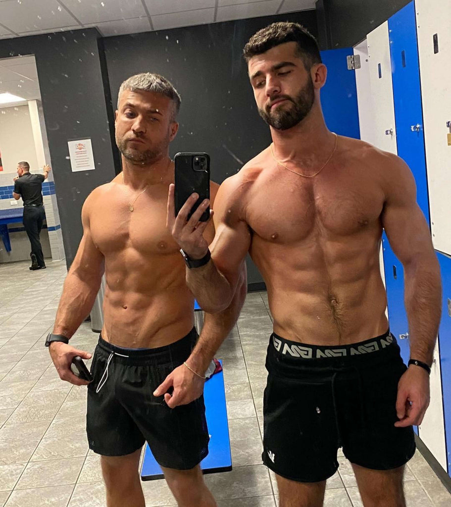 men underwear gym selfie locker room