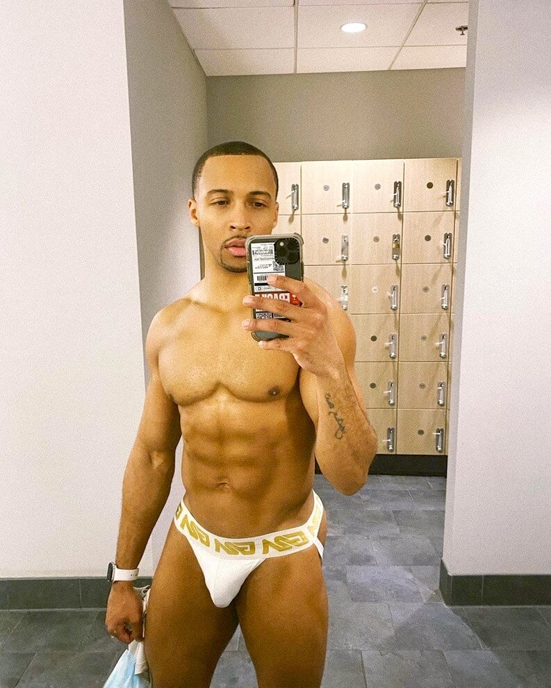 men underwear gym selfie locker room