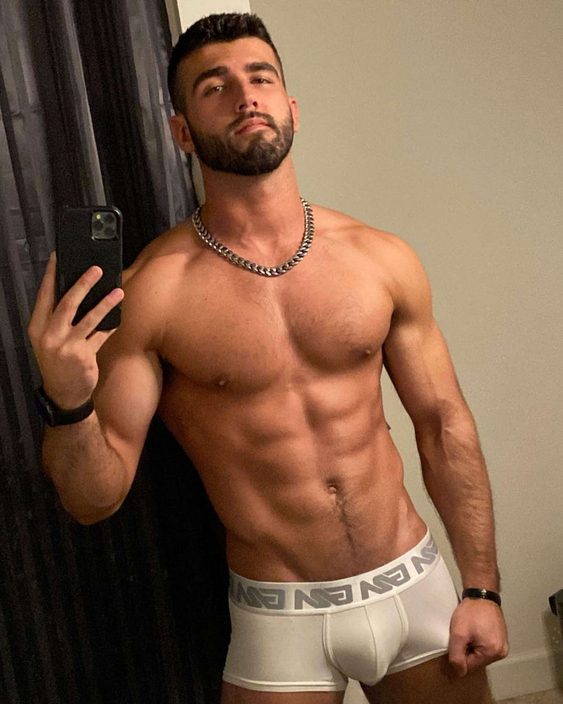 men underwear gym selfie locker room