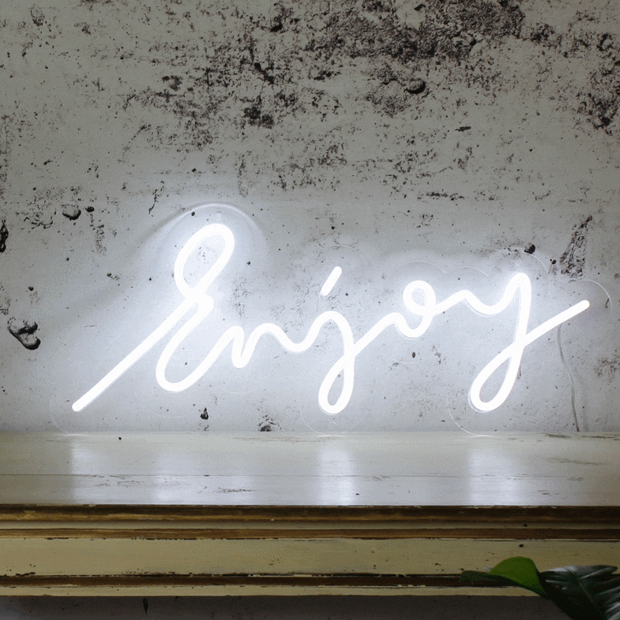 'Enjoy' LED neon sign