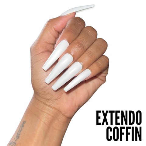 extendo coffin shape press on nails