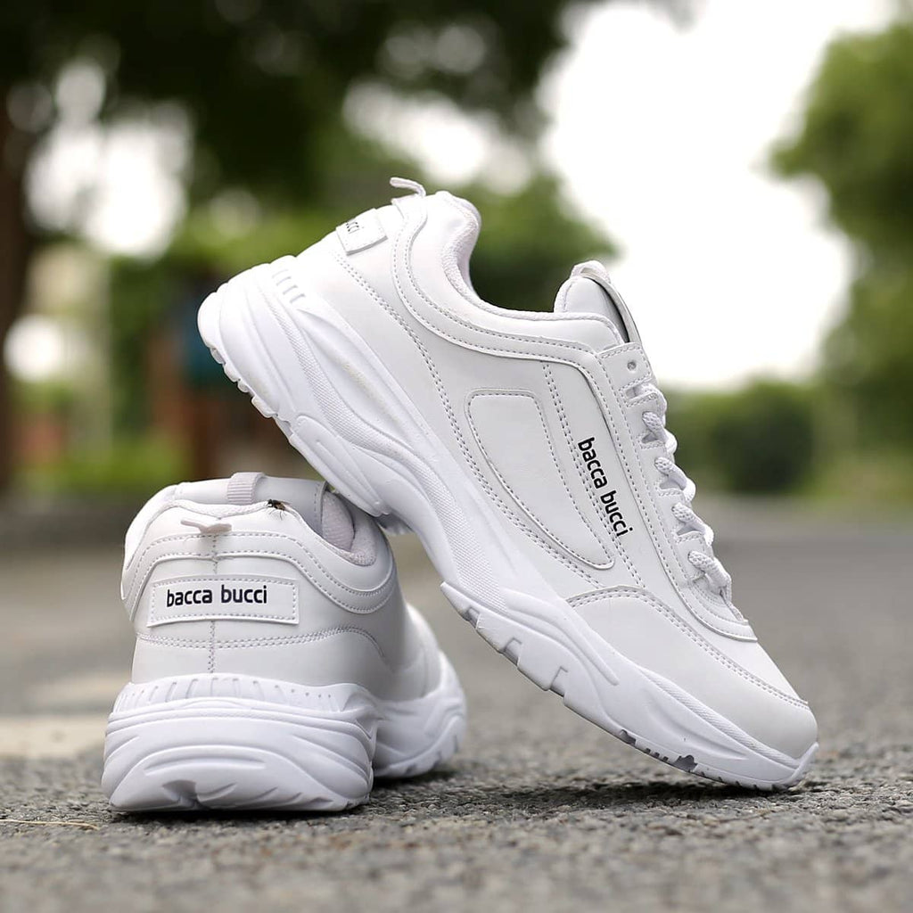 white sneakers for men, white sports shoes for men, fashion sneakers for men