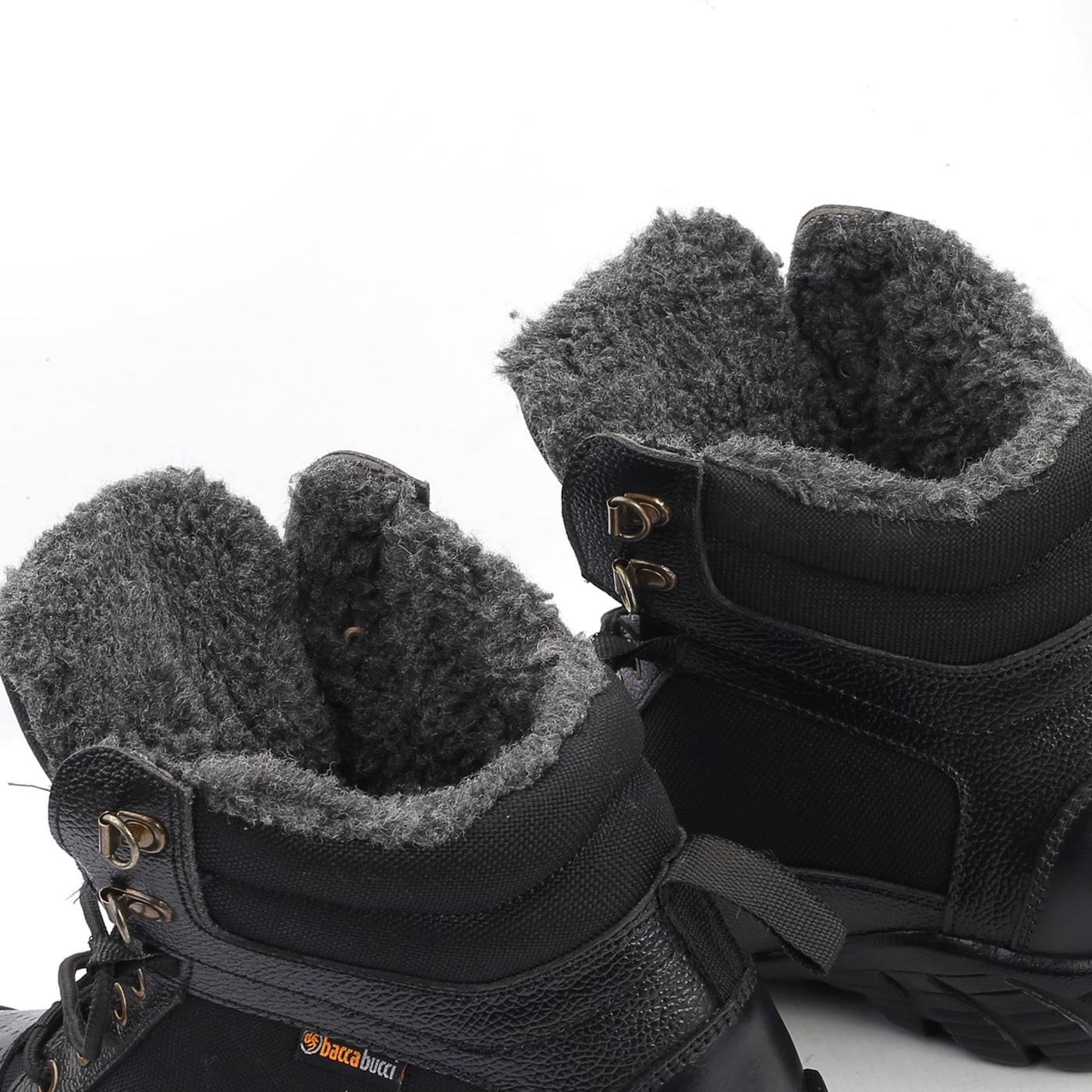 Bacca Bucci LHOTSE Splash-Proof Leather Biking & Hiking Boots with Fur