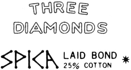 ウォーターマーク、THREE DIAMONDSとSPICA LAID BOND