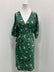 Green Silk Dress Size 8