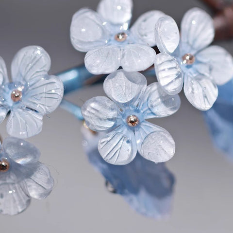 Lacecap Hydrangea Blooming Flower Hair Stick real flower jewelry