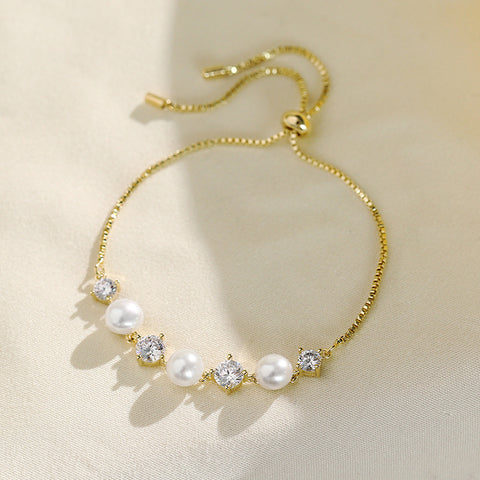 Hydrangea Flower Charm Crystal Bracelet real flower jewelry