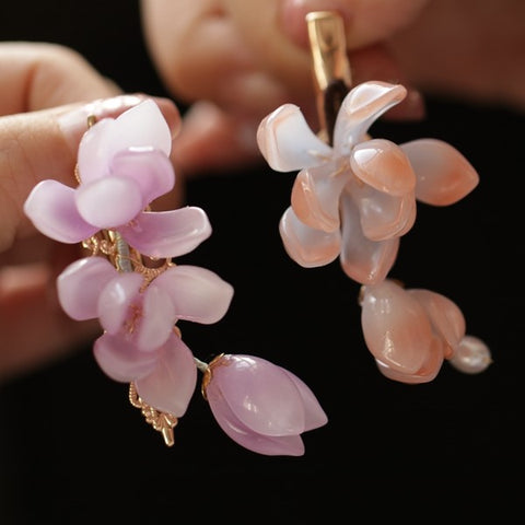 Lotus Flower Hair Clip (2-pc) real flower jewelry