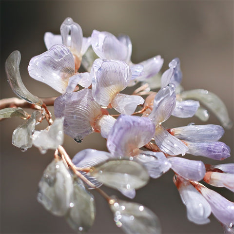 Wisteria Flowering Garden Deluxe Hair Pin real flower jewelry