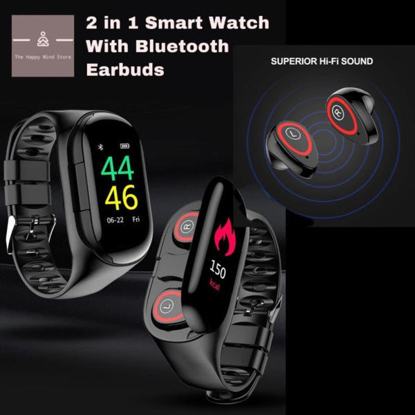 Smart Watch with Bluetooth Earbuds 0