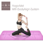 Yoga Mat with Body Align System - The Happy Mind Store