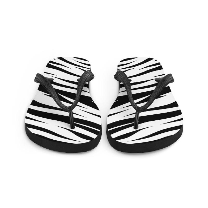 tiger print flip flops