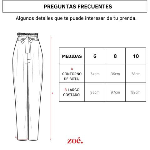 Pantalón de tela para mujer negro Bolf W7325