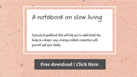 slow living notebook