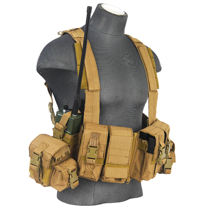 Lancer Tactical T1G Split Front Load Bearing Chest Rig | AirsoftNMore.com