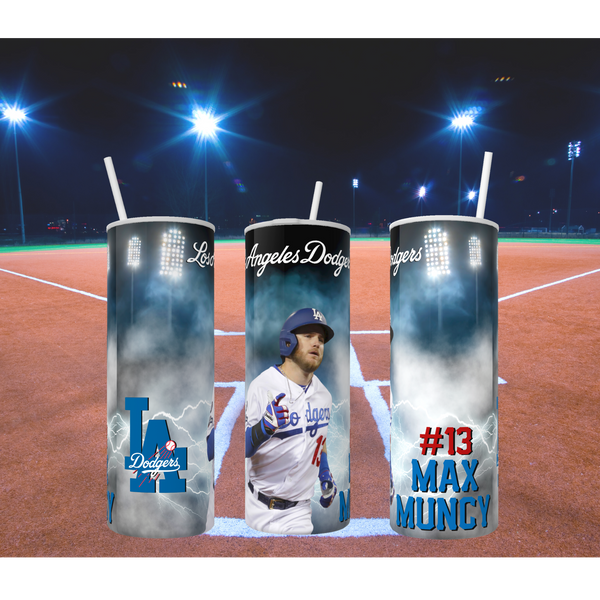 LA Dodgers Bling or LA Dodgers Unisex Custom 20 oz Skinny Tumbler