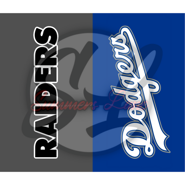 20oz SKINNY STRAIGHT 49ers LA Dodgers Lakers Logo Design Digital Download