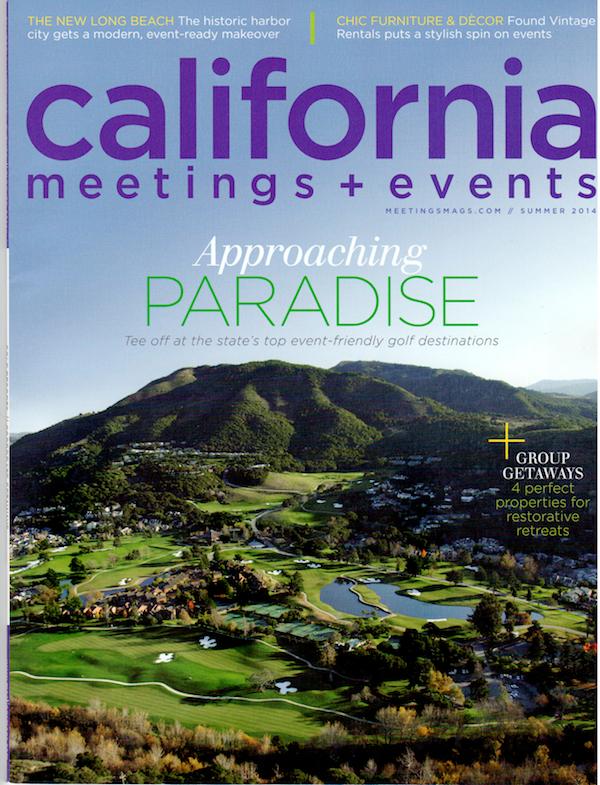 PRESS FEATURE // CALIFORNIA MEETINGS + EVENTS // SUMMER 2014