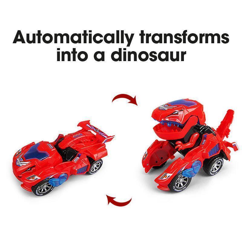 transforming dinosaur led car