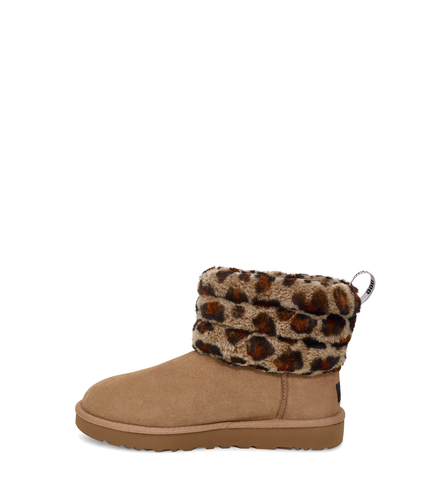 ugg fluff mini quilted leopard