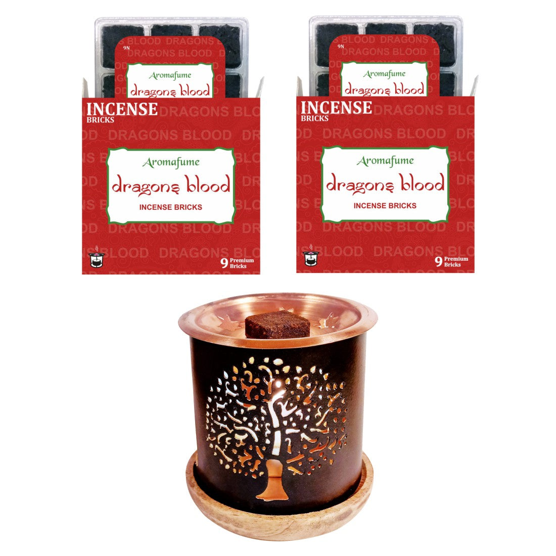Dragons Blood Incense Bricks Tree Of Life Burner Aromafume