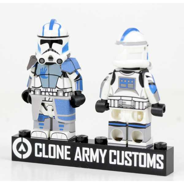 Lego Minifigure Star Wars Clone Army Customs Casque Phase 1 Sand Blue