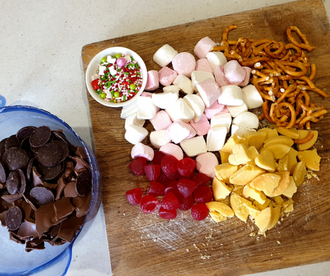 Image of rocky road ingredients