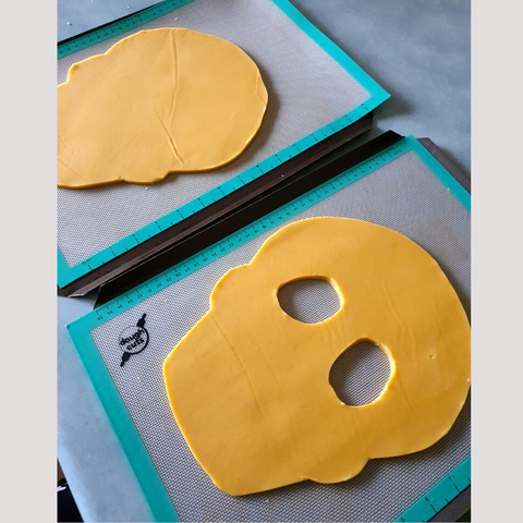 Skull Cookie Cutouts For Large Cookie Cake