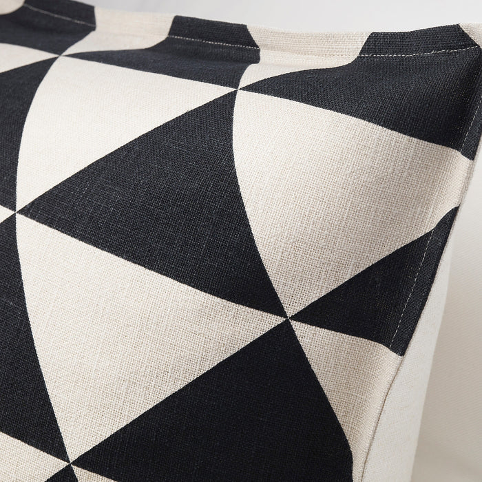 IKEA JOHANNE Cushion cover - natural, black 65x65 cm (26x26 ") - Ergy Store