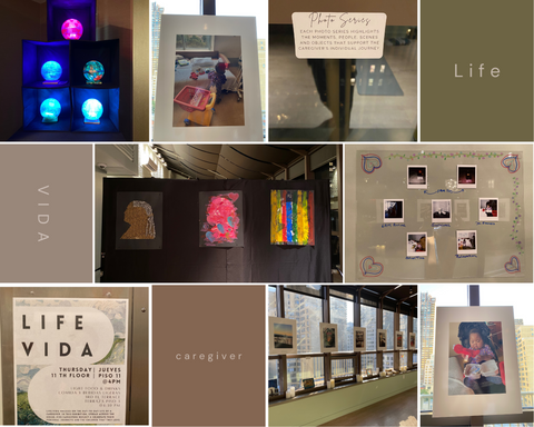 Image collage of Life / Vida gallery in the Wellness Center at Ronald McDonald House New York