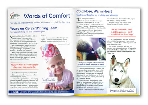 RMH-NY newsletter with Beau in it