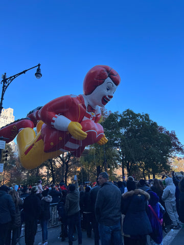 Ronald in the air during the Parade.