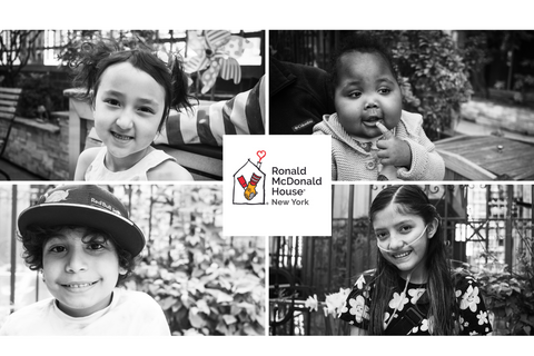 Four kids that stay at Ronald McDonald House New York