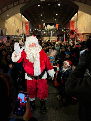 Santa with the Crowd at RMH-NY