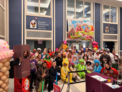 Full Ronald McDonald House New York Staff in their Halloween costumes