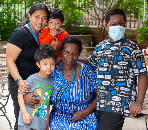 Rodwell and Shamiso with friends from Ronald McDonald house New York